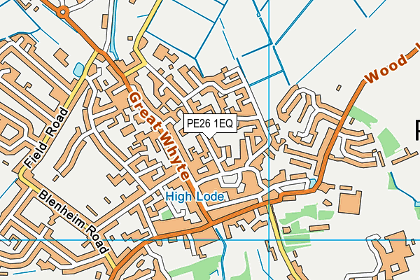 PE26 1EQ map - OS VectorMap District (Ordnance Survey)