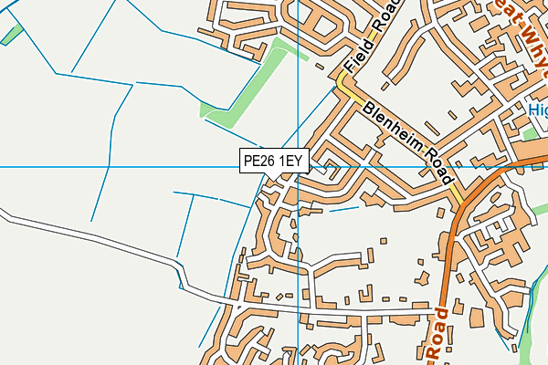 PE26 1EY map - OS VectorMap District (Ordnance Survey)