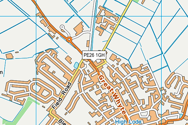 PE26 1GH map - OS VectorMap District (Ordnance Survey)