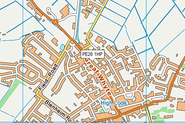 PE26 1HP map - OS VectorMap District (Ordnance Survey)