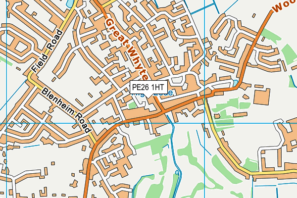 PE26 1HT map - OS VectorMap District (Ordnance Survey)