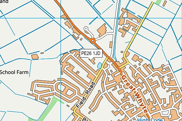 PE26 1JD map - OS VectorMap District (Ordnance Survey)