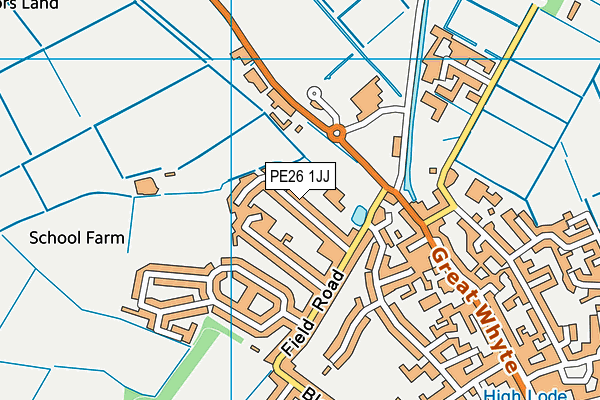 PE26 1JJ map - OS VectorMap District (Ordnance Survey)