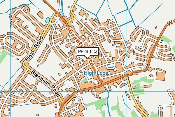 PE26 1JQ map - OS VectorMap District (Ordnance Survey)