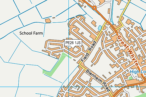 PE26 1JS map - OS VectorMap District (Ordnance Survey)