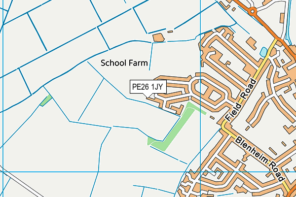 PE26 1JY map - OS VectorMap District (Ordnance Survey)