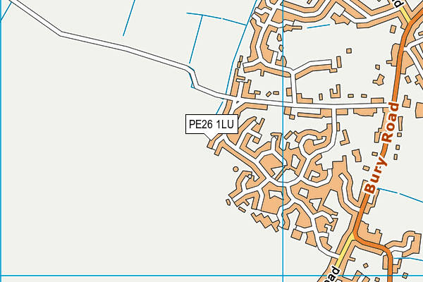 PE26 1LU map - OS VectorMap District (Ordnance Survey)