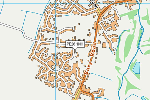 PE26 1NH map - OS VectorMap District (Ordnance Survey)