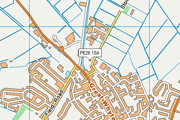 PE26 1SA map - OS VectorMap District (Ordnance Survey)