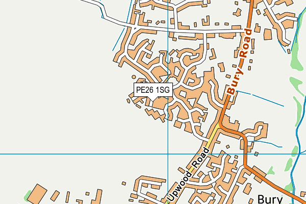 PE26 1SG map - OS VectorMap District (Ordnance Survey)