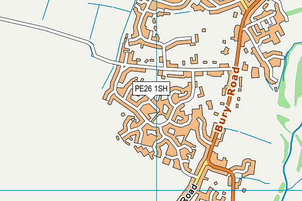 PE26 1SH map - OS VectorMap District (Ordnance Survey)