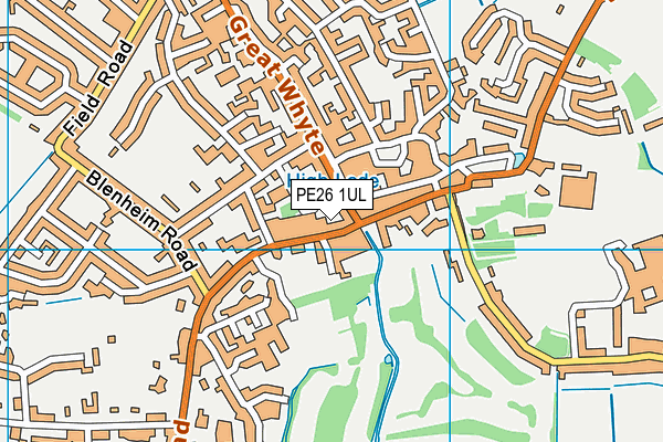 PE26 1UL map - OS VectorMap District (Ordnance Survey)