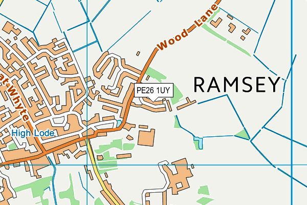 PE26 1UY map - OS VectorMap District (Ordnance Survey)