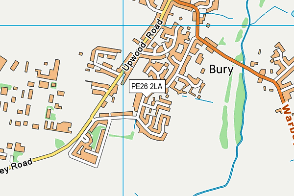 PE26 2LA map - OS VectorMap District (Ordnance Survey)