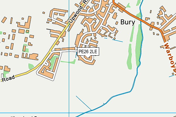 PE26 2LE map - OS VectorMap District (Ordnance Survey)