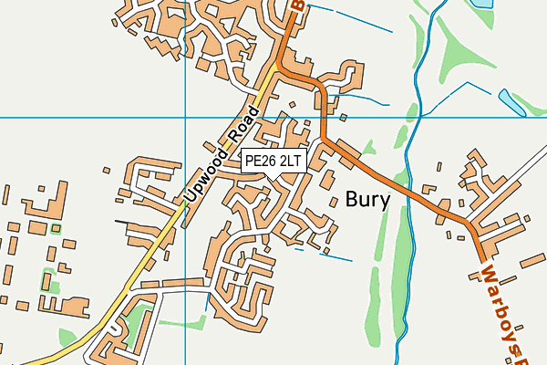 PE26 2LT map - OS VectorMap District (Ordnance Survey)