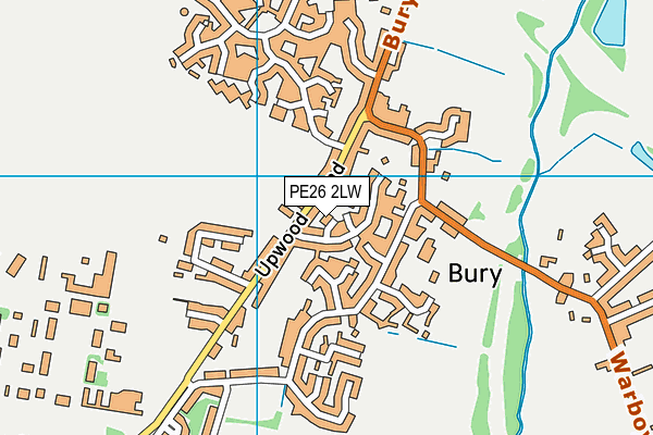 PE26 2LW map - OS VectorMap District (Ordnance Survey)
