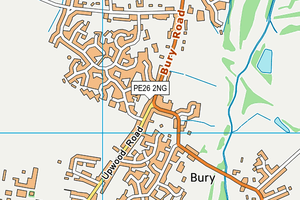 PE26 2NG map - OS VectorMap District (Ordnance Survey)
