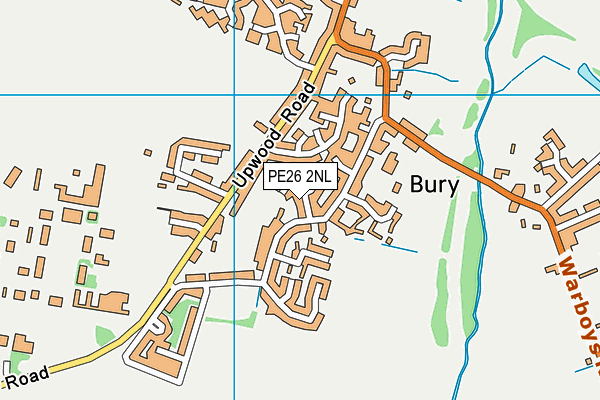 PE26 2NL map - OS VectorMap District (Ordnance Survey)