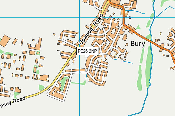 PE26 2NP map - OS VectorMap District (Ordnance Survey)