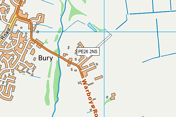 PE26 2NS map - OS VectorMap District (Ordnance Survey)