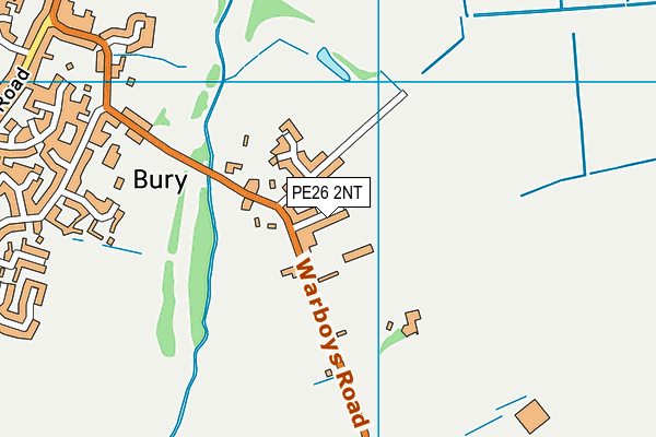 PE26 2NT map - OS VectorMap District (Ordnance Survey)