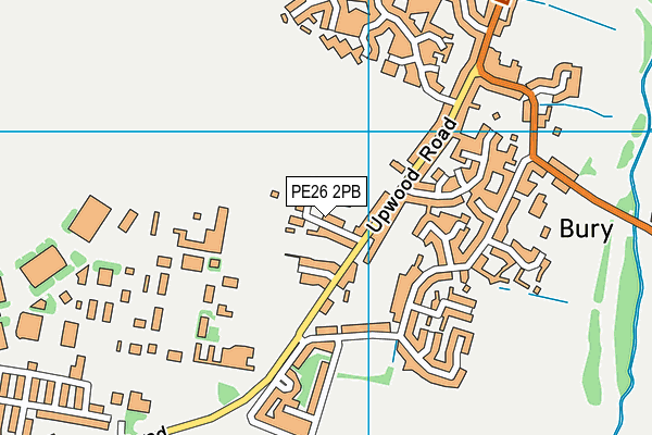 PE26 2PB map - OS VectorMap District (Ordnance Survey)