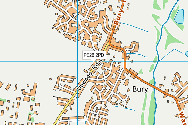 PE26 2PD map - OS VectorMap District (Ordnance Survey)