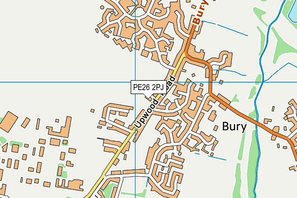 PE26 2PJ map - OS VectorMap District (Ordnance Survey)