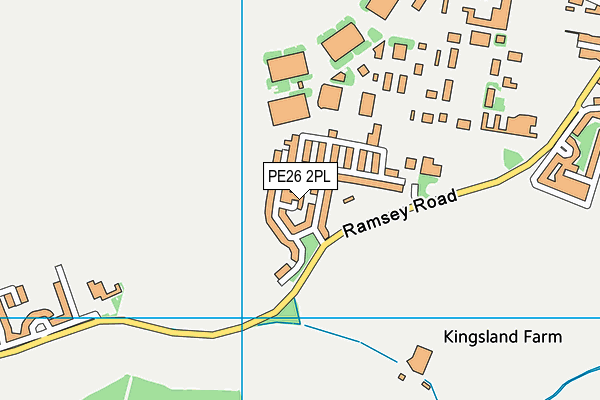 PE26 2PL map - OS VectorMap District (Ordnance Survey)