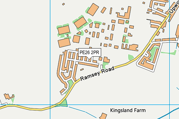 PE26 2PR map - OS VectorMap District (Ordnance Survey)