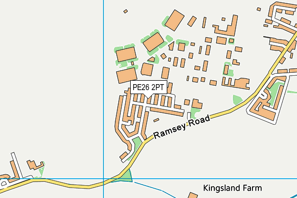 PE26 2PT map - OS VectorMap District (Ordnance Survey)