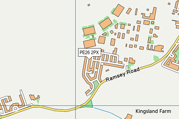 PE26 2PX map - OS VectorMap District (Ordnance Survey)