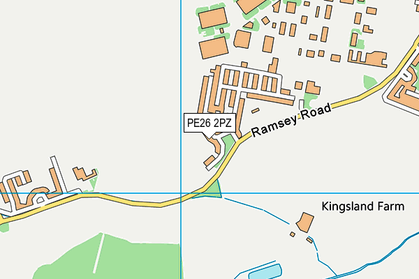 PE26 2PZ map - OS VectorMap District (Ordnance Survey)