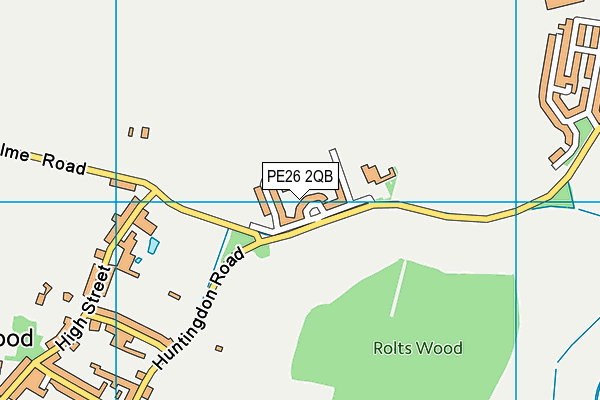 PE26 2QB map - OS VectorMap District (Ordnance Survey)