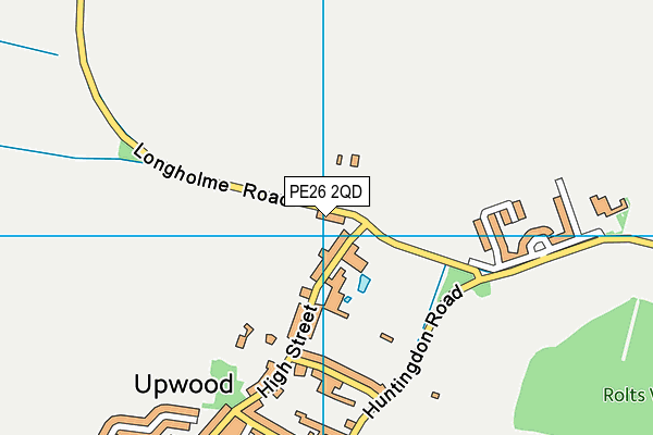 PE26 2QD map - OS VectorMap District (Ordnance Survey)