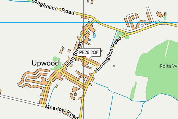 PE26 2QF map - OS VectorMap District (Ordnance Survey)