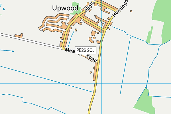 PE26 2QJ map - OS VectorMap District (Ordnance Survey)