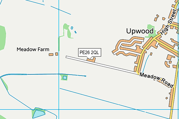 PE26 2QL map - OS VectorMap District (Ordnance Survey)