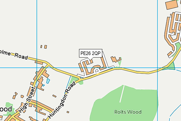 PE26 2QP map - OS VectorMap District (Ordnance Survey)