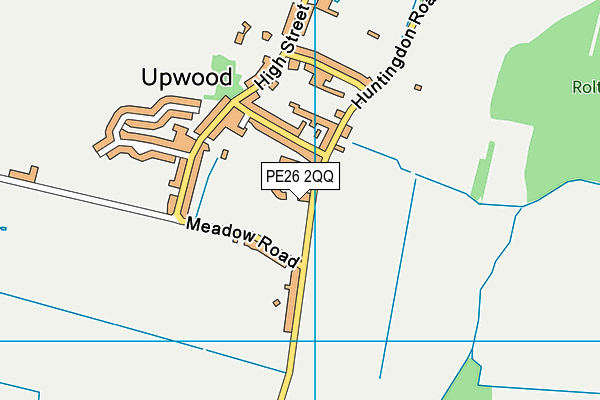 PE26 2QQ map - OS VectorMap District (Ordnance Survey)