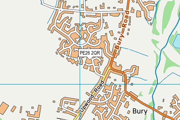 PE26 2QR map - OS VectorMap District (Ordnance Survey)