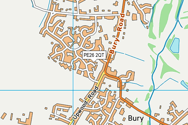 PE26 2QT map - OS VectorMap District (Ordnance Survey)