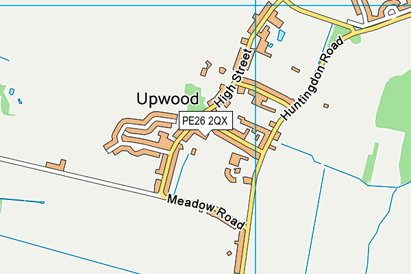 PE26 2QX map - OS VectorMap District (Ordnance Survey)