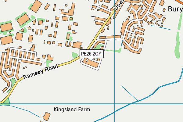 PE26 2QY map - OS VectorMap District (Ordnance Survey)