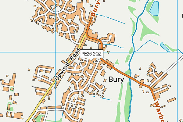 PE26 2QZ map - OS VectorMap District (Ordnance Survey)