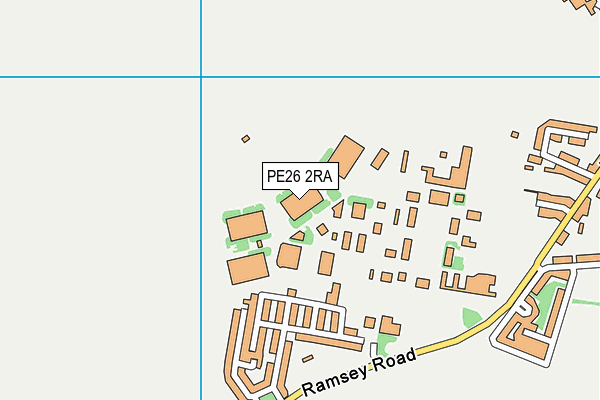 PE26 2RA map - OS VectorMap District (Ordnance Survey)