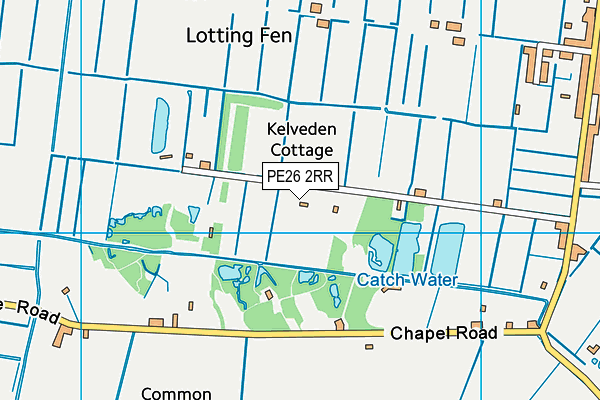 PE26 2RR map - OS VectorMap District (Ordnance Survey)