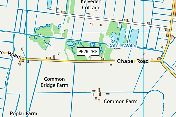 PE26 2RS map - OS VectorMap District (Ordnance Survey)