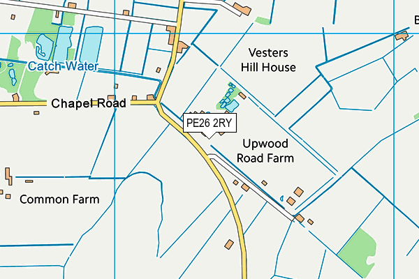 PE26 2RY map - OS VectorMap District (Ordnance Survey)